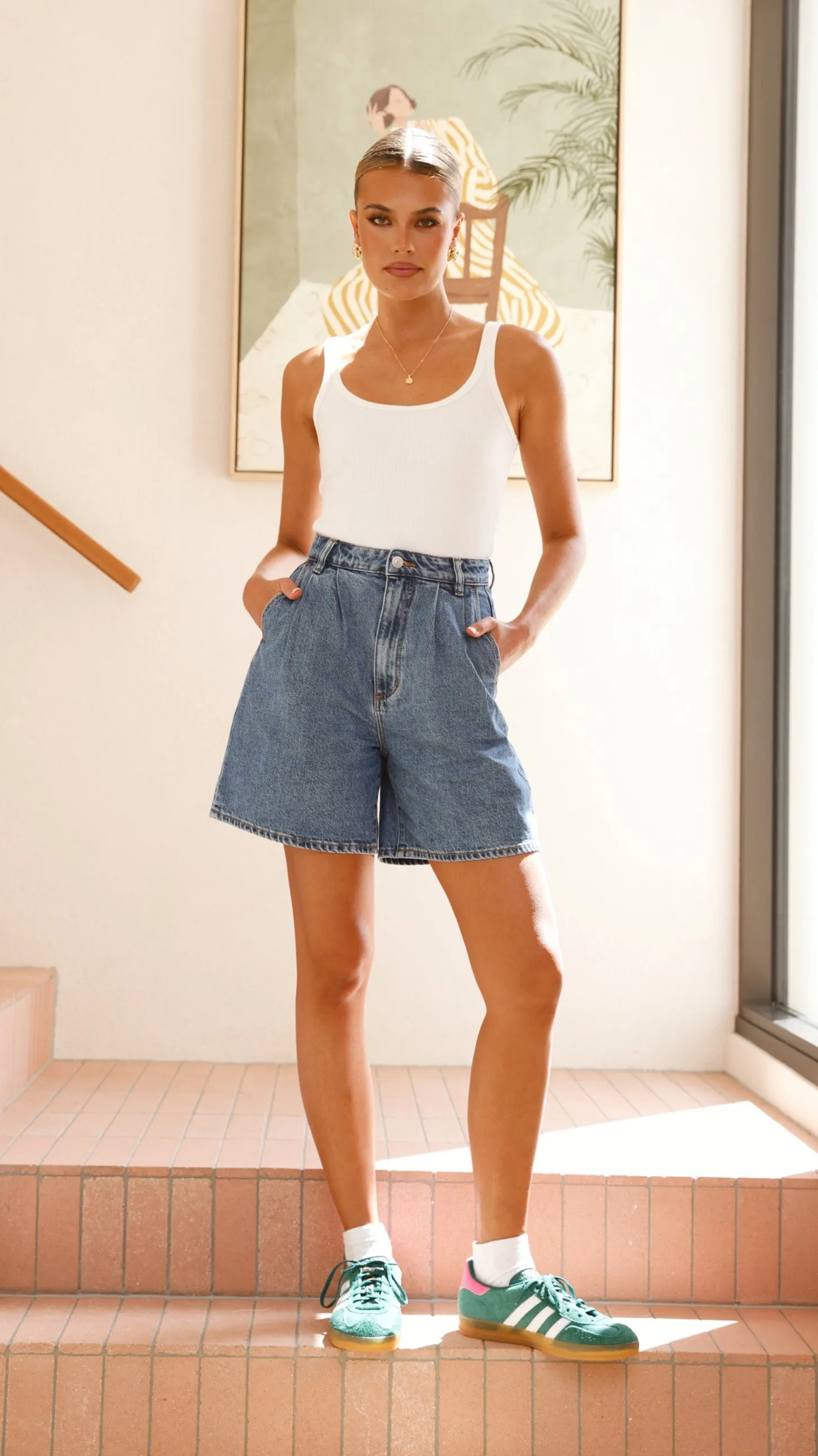 Rollas Horizon Short - Mid Vintage Blue / Cindy Blue