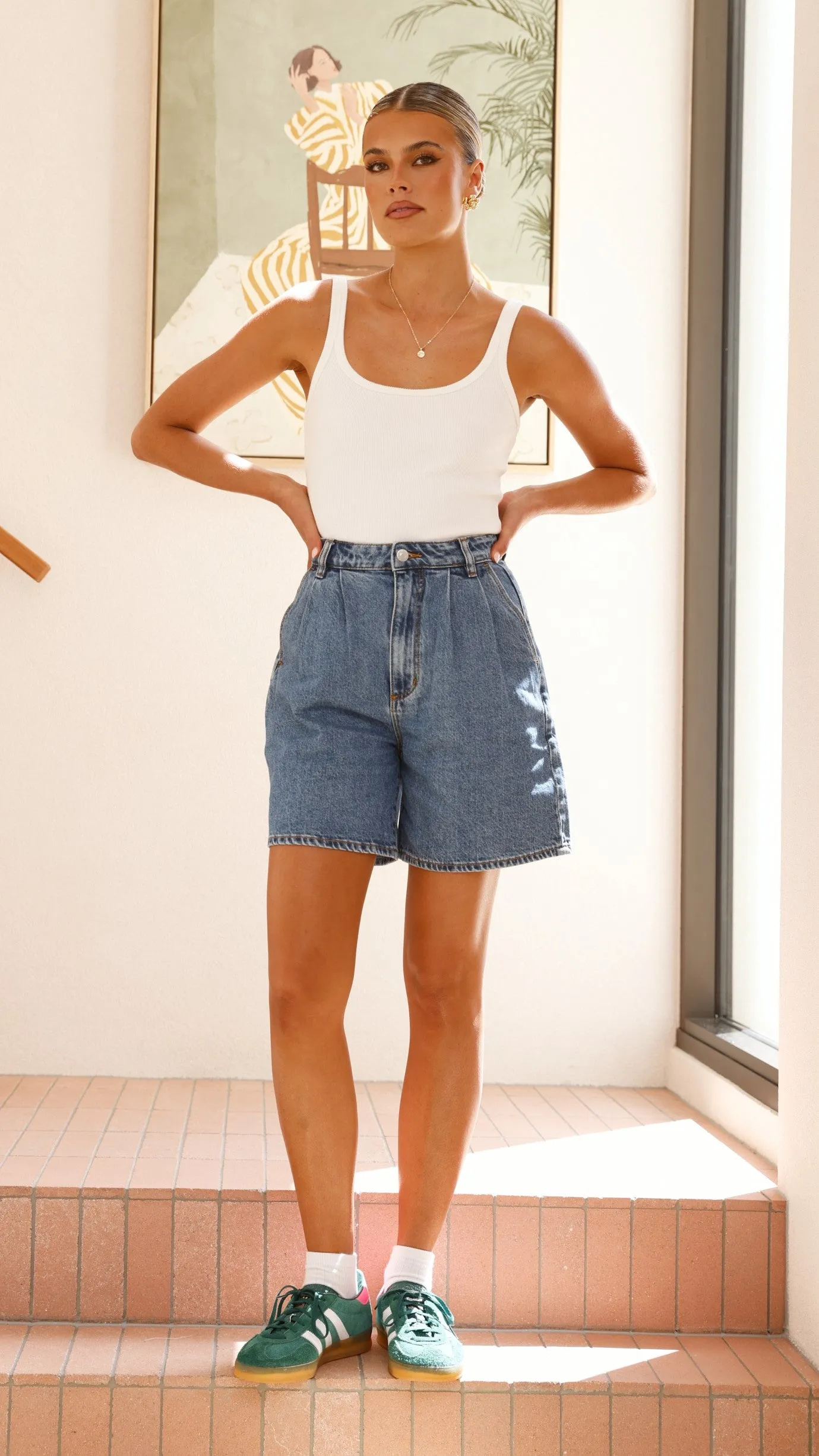 Rollas Horizon Short - Mid Vintage Blue / Cindy Blue