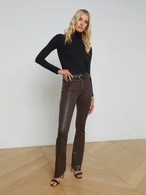 Ruth Coated Straight-Leg Jean