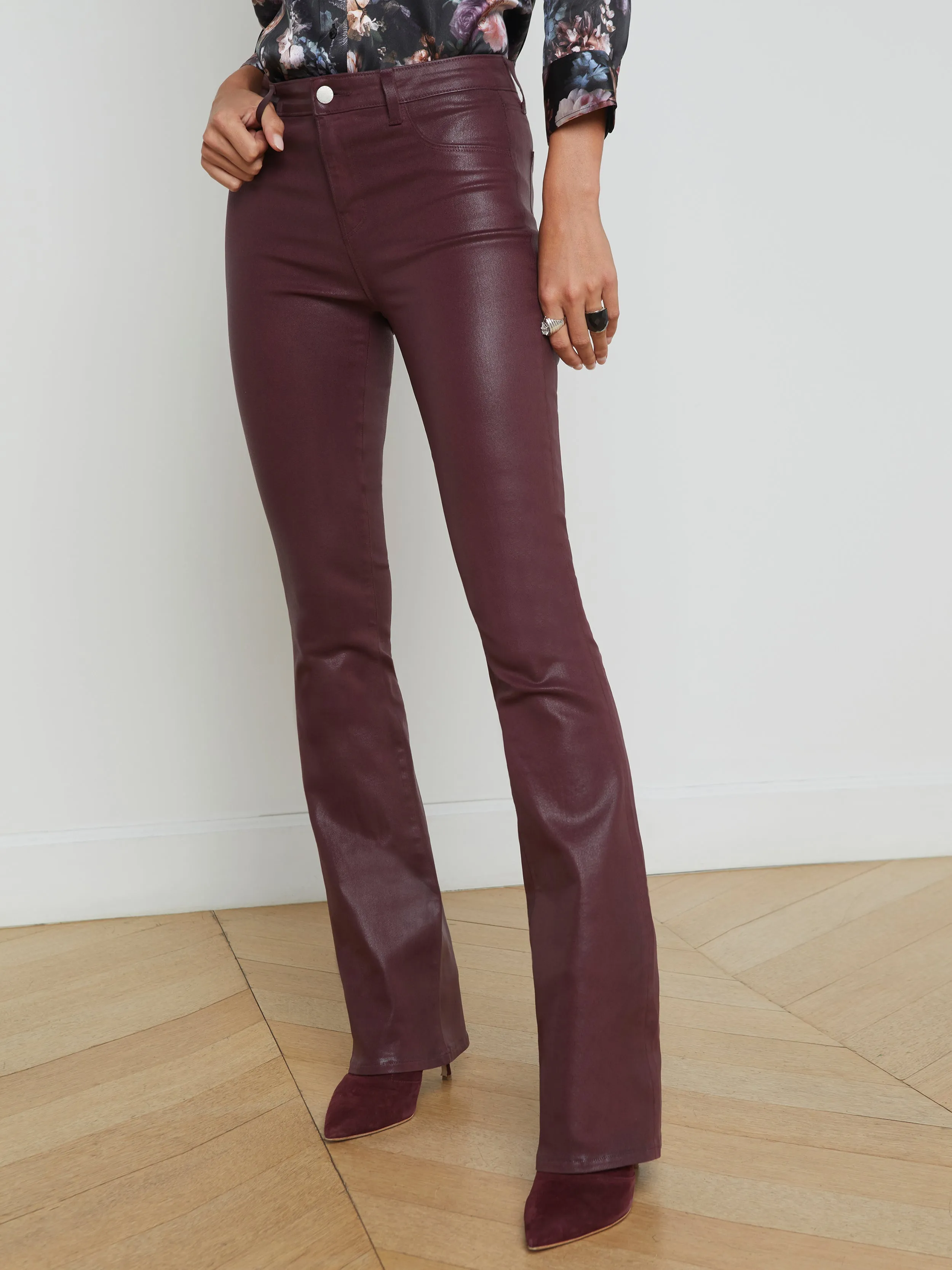 Selma Coated Bootcut Jean