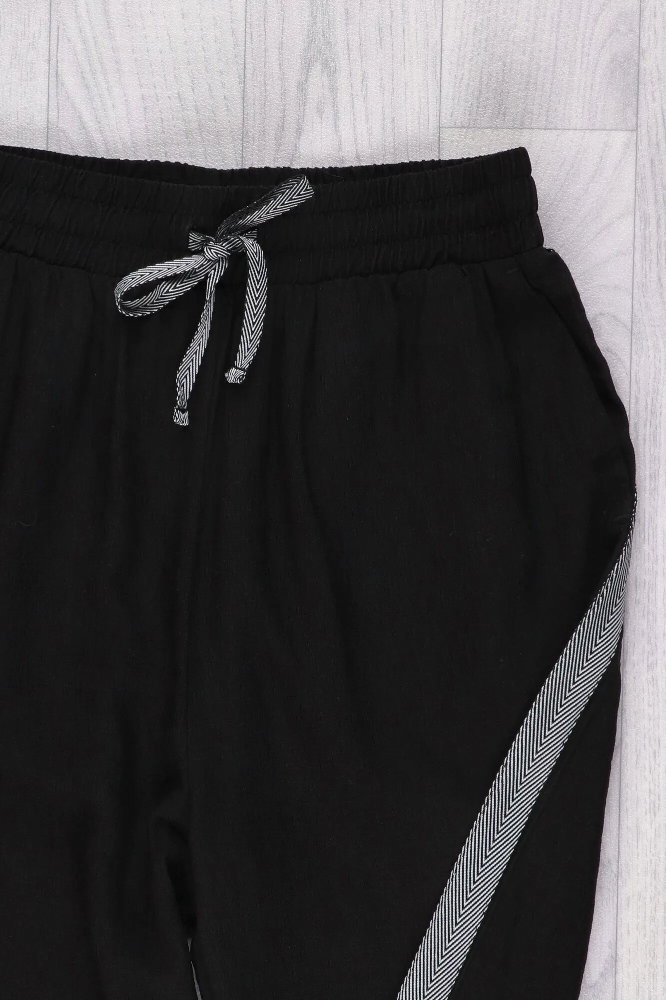 Shine On Label Leni Side Stripe Wide Leg Pants
