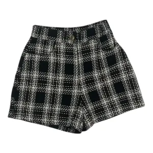 Shorts By Pink Lily In Black & White, Size:Xs