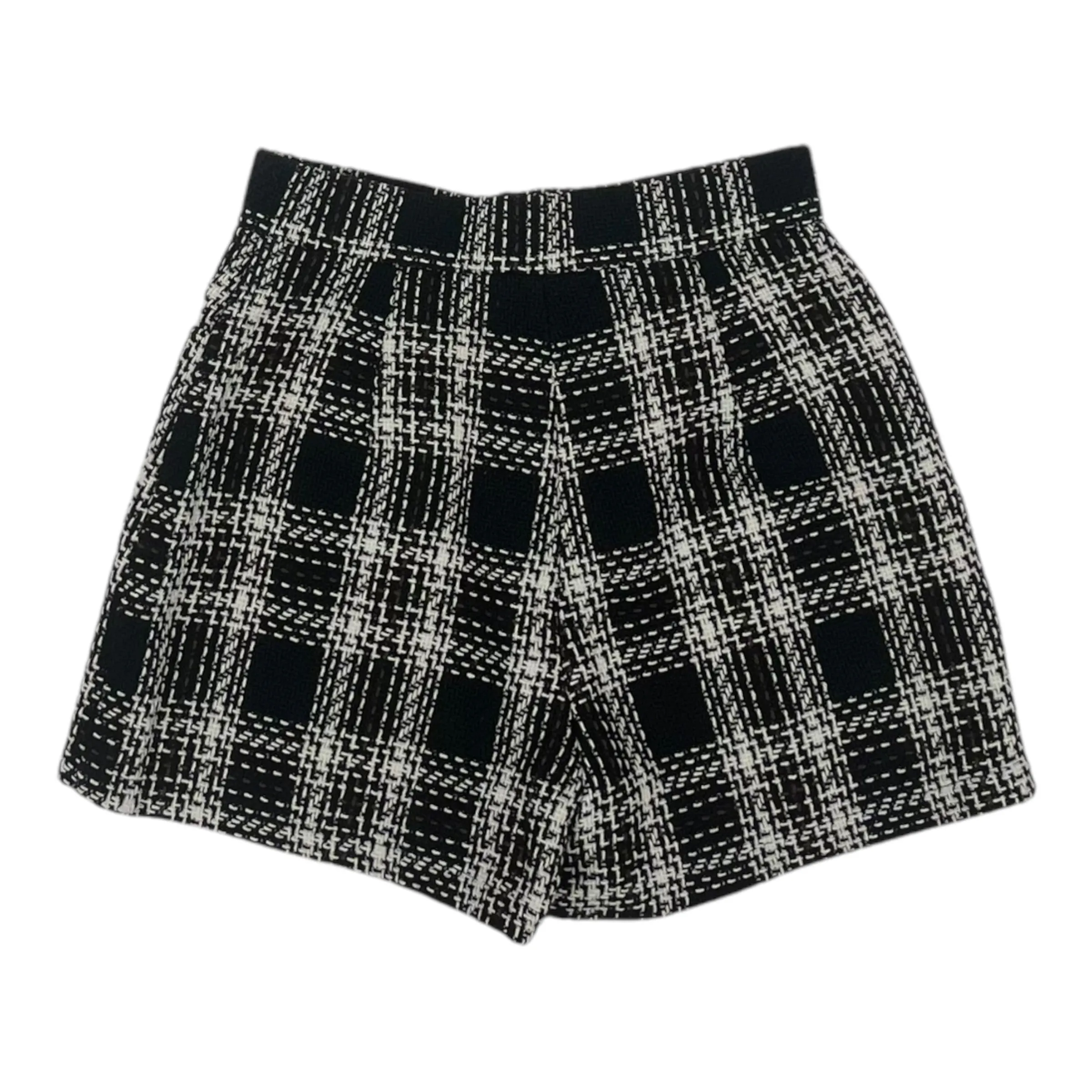 Shorts By Pink Lily In Black & White, Size:Xs