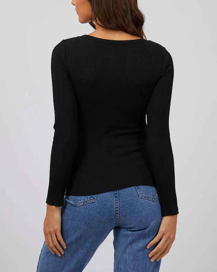 Silent Theory Hazel L/S Tee Black