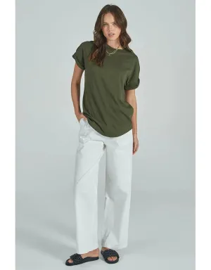 Slouchy Tee Forest Green