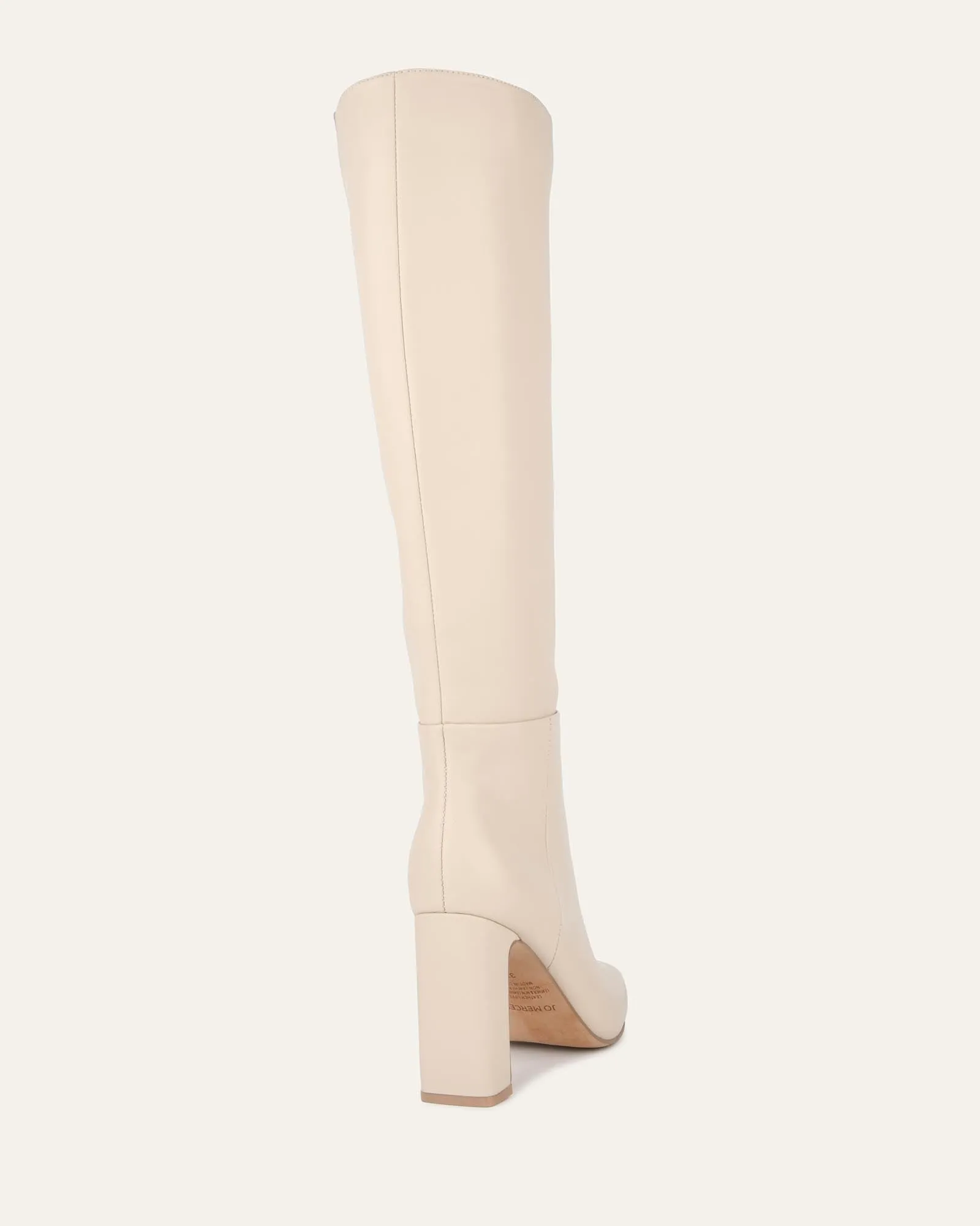 STORMI KNEE BOOTS SAND LEATHER