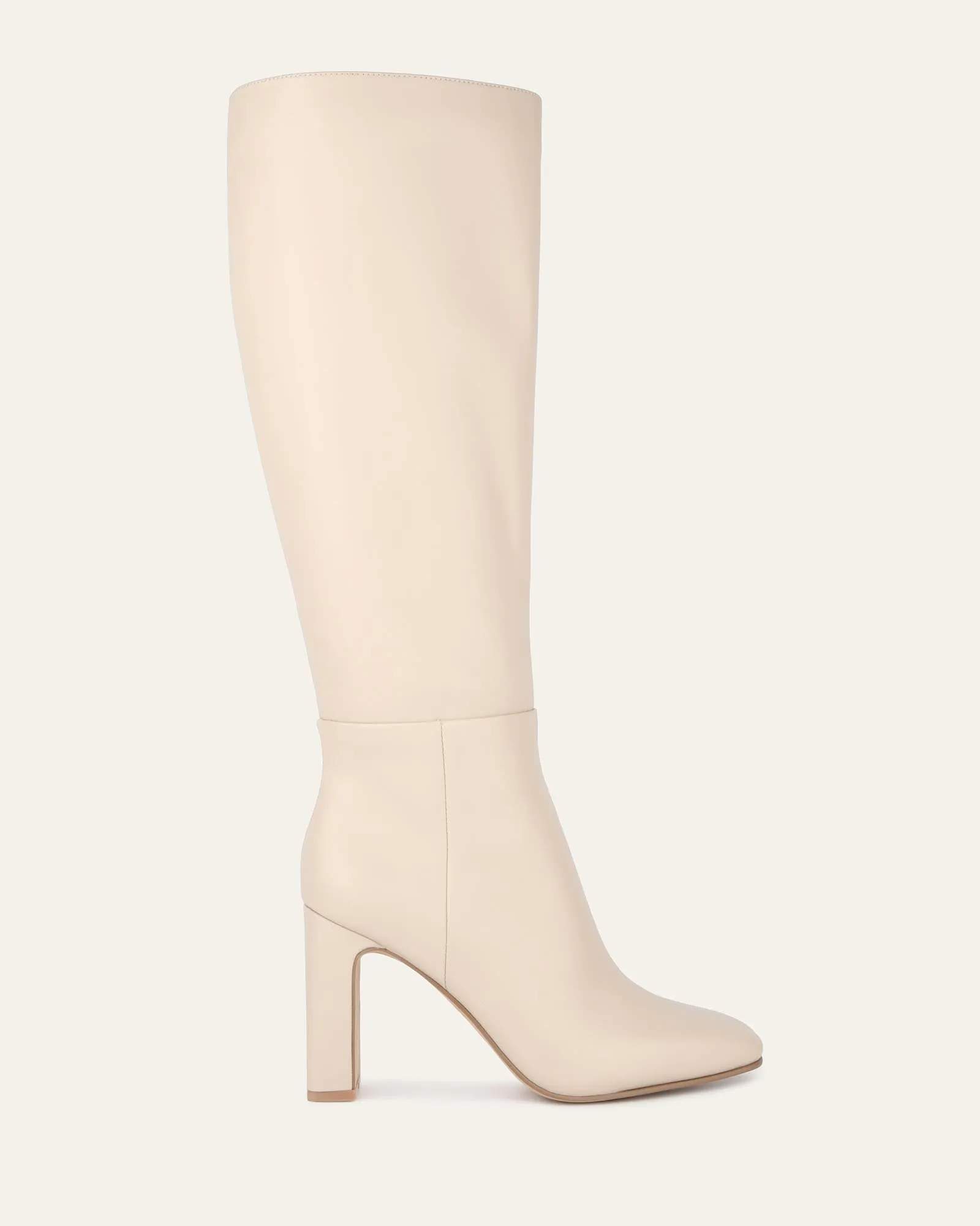 STORMI KNEE BOOTS SAND LEATHER