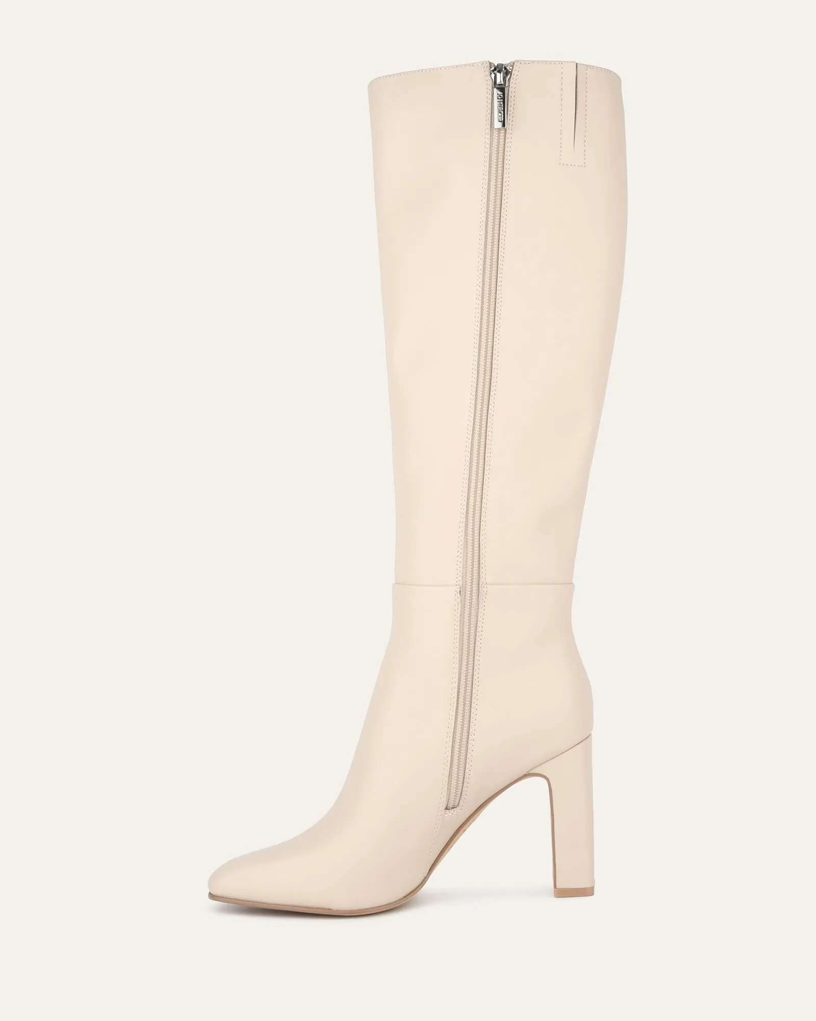 STORMI KNEE BOOTS SAND LEATHER