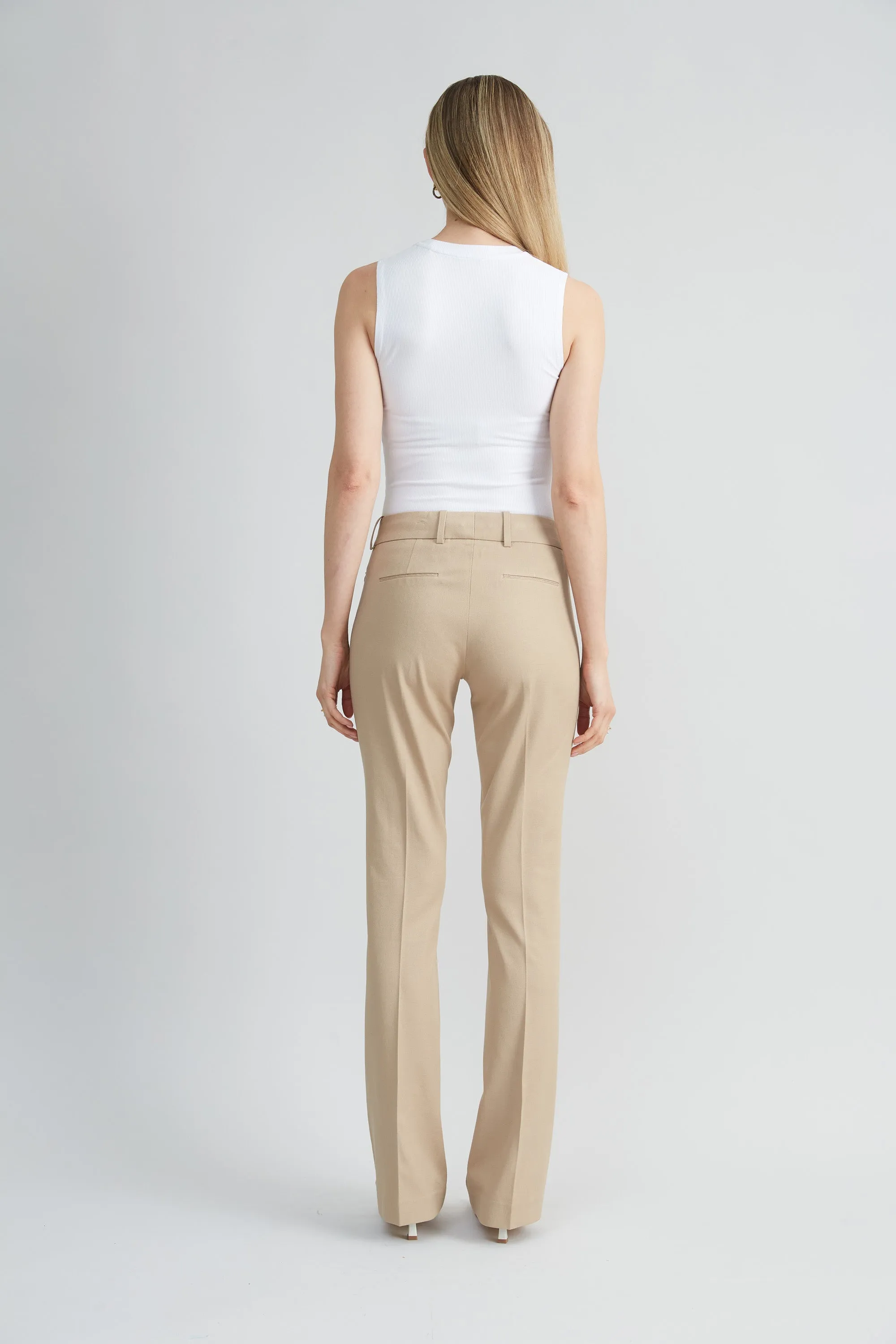 Stretch Cotton Fit & Flare Pant