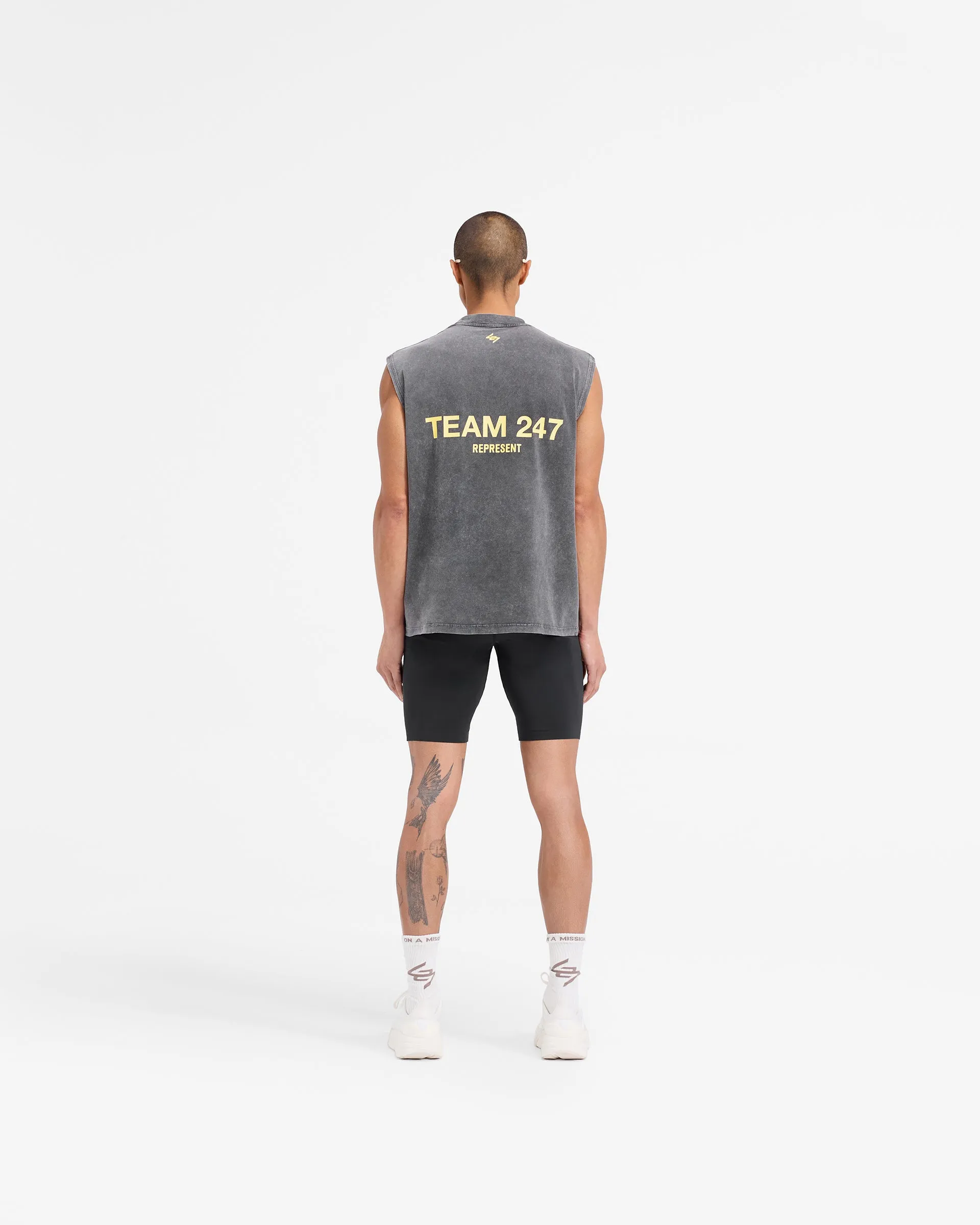 Team 247 Oversized Tank - Pewter Lemon