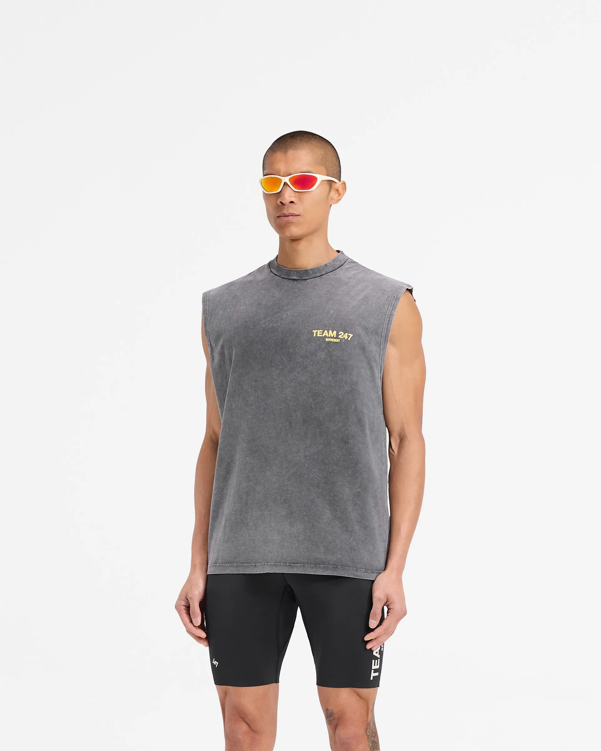 Team 247 Oversized Tank - Pewter Lemon