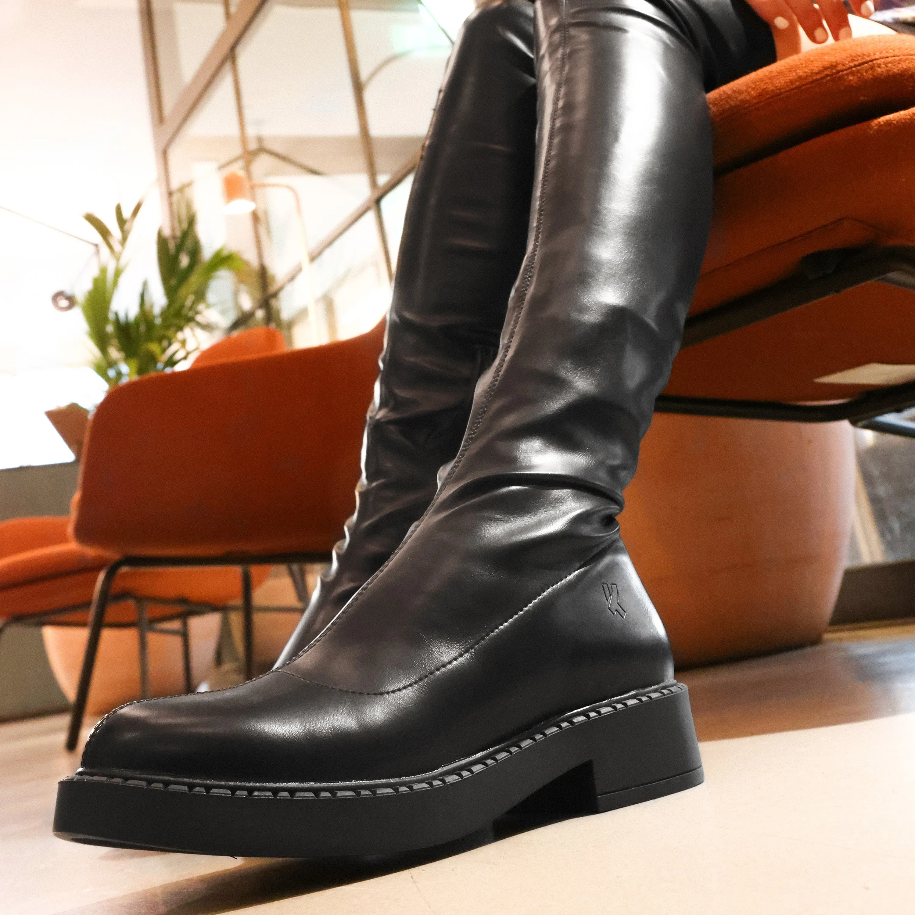 The Commander Stretch Thigh High Boots