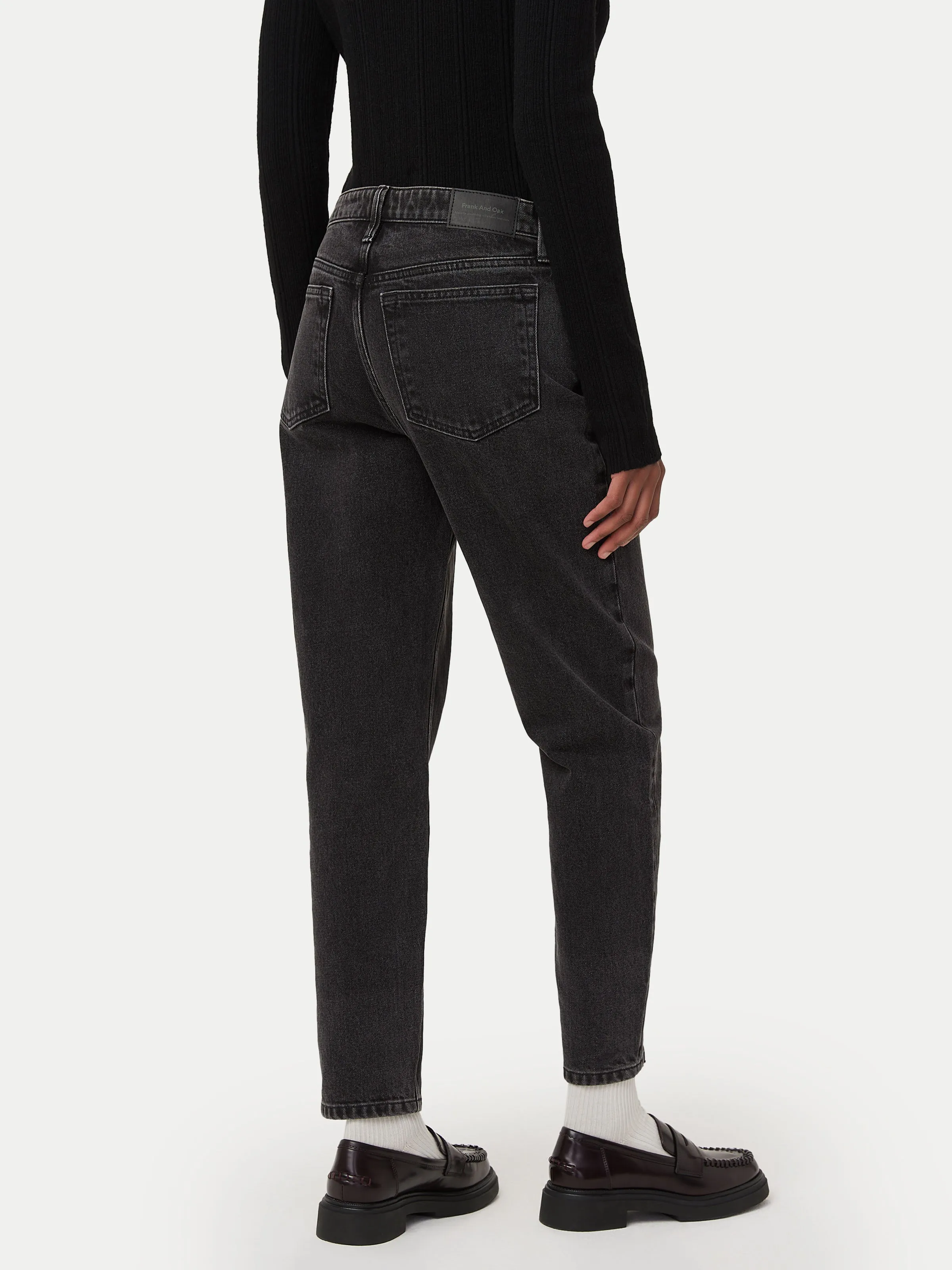 The Stevie Tapered Jean in Washed Black