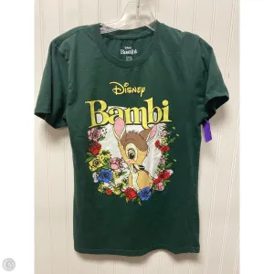 Top Short Sleeve Basic By Disney Store In Green, Size: S