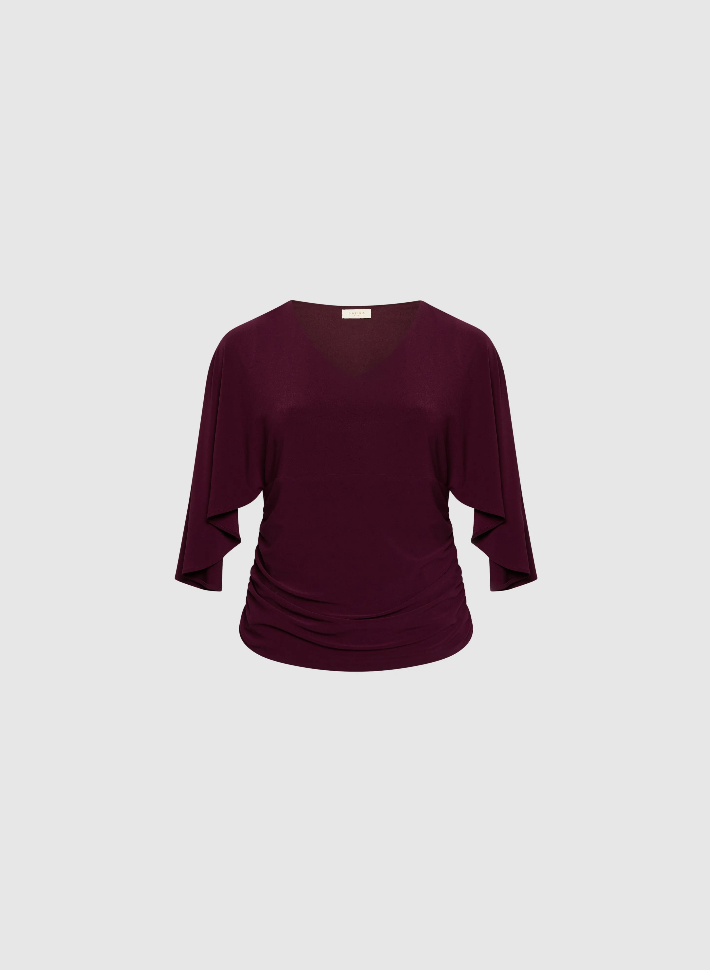 V-Neck Flared Sleeve Top