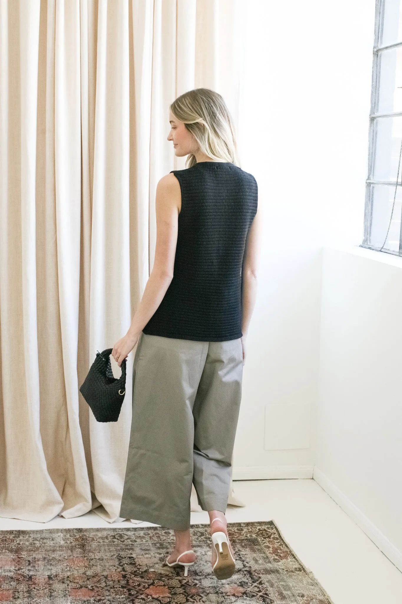 Wendy Wide Leg Pant - Stone