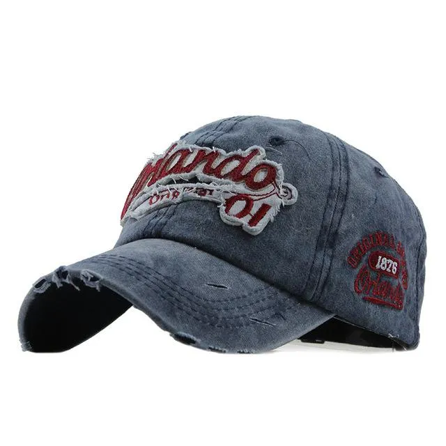 West Louis™ Vintage Gorras Letter Baseball CapS