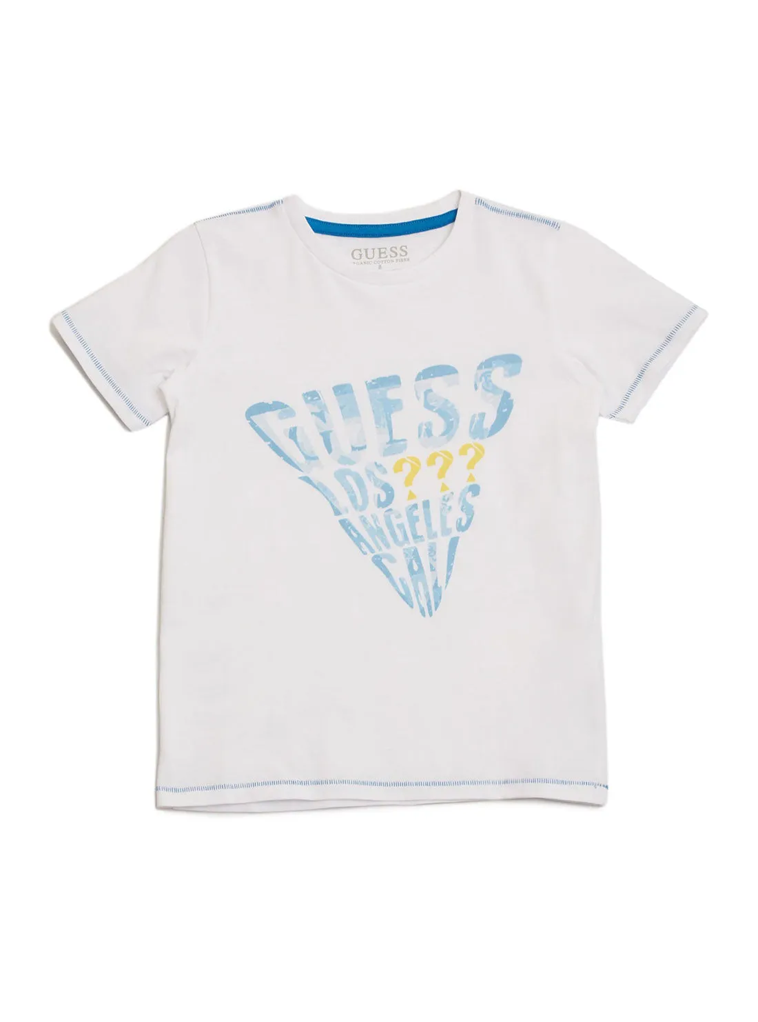 White Coloured Logo T-Shirt (7-16)