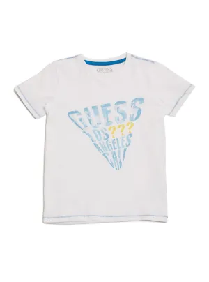 White Coloured Logo T-Shirt (7-16)