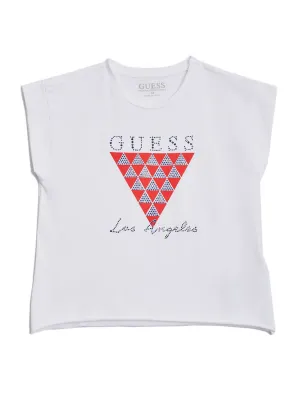 White Midi Logo T-Shirt (7-16)