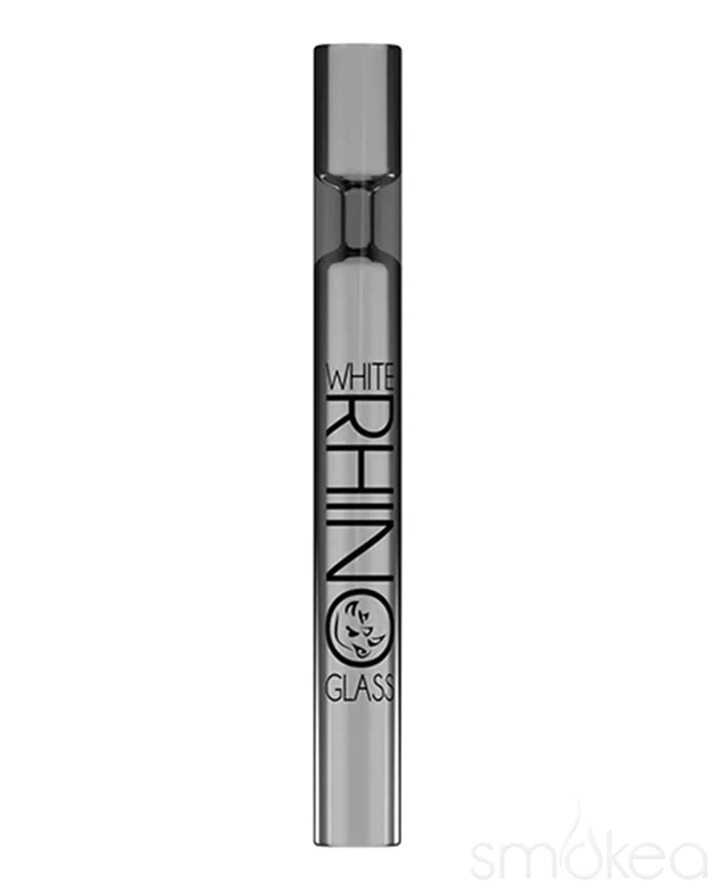 White Rhino Smoke Black Glass Chillum