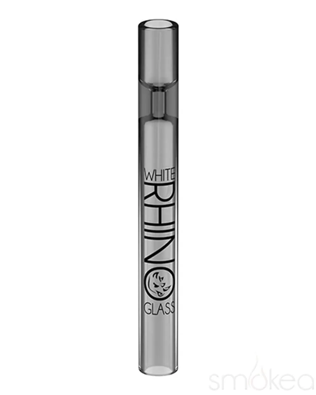 White Rhino Smoke Black Glass Chillum
