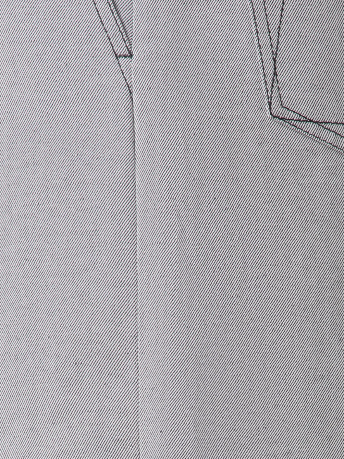 Wide Denim Stretch Pants