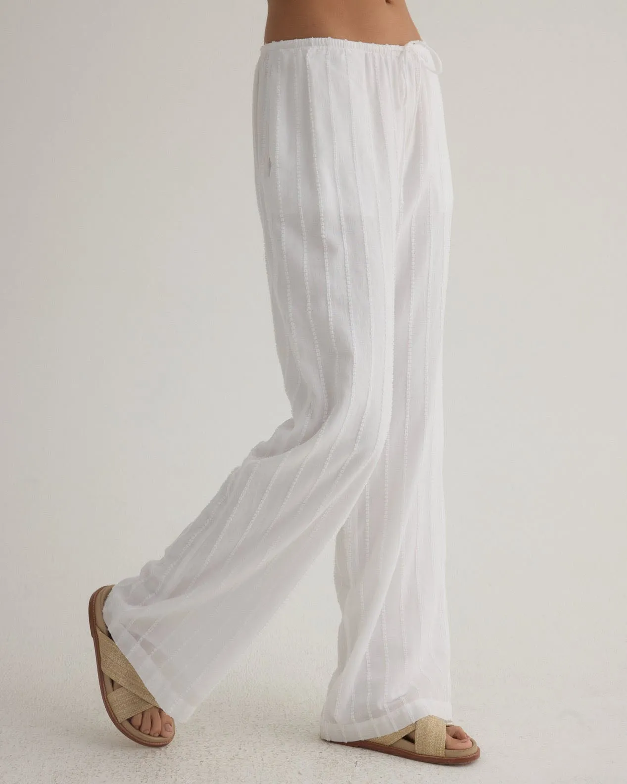 Wide Leg Pant - White