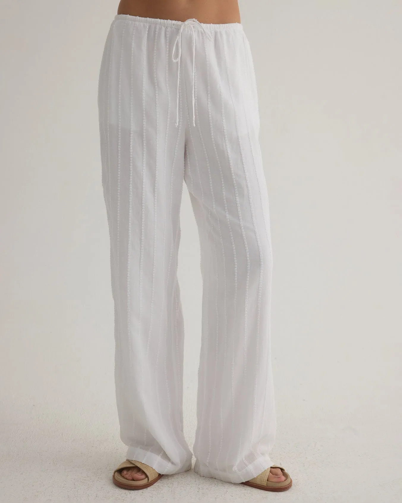 Wide Leg Pant - White