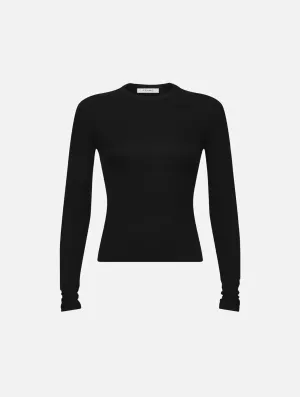 WW23JKT006b FRAME Long Sleeve Rib Crew