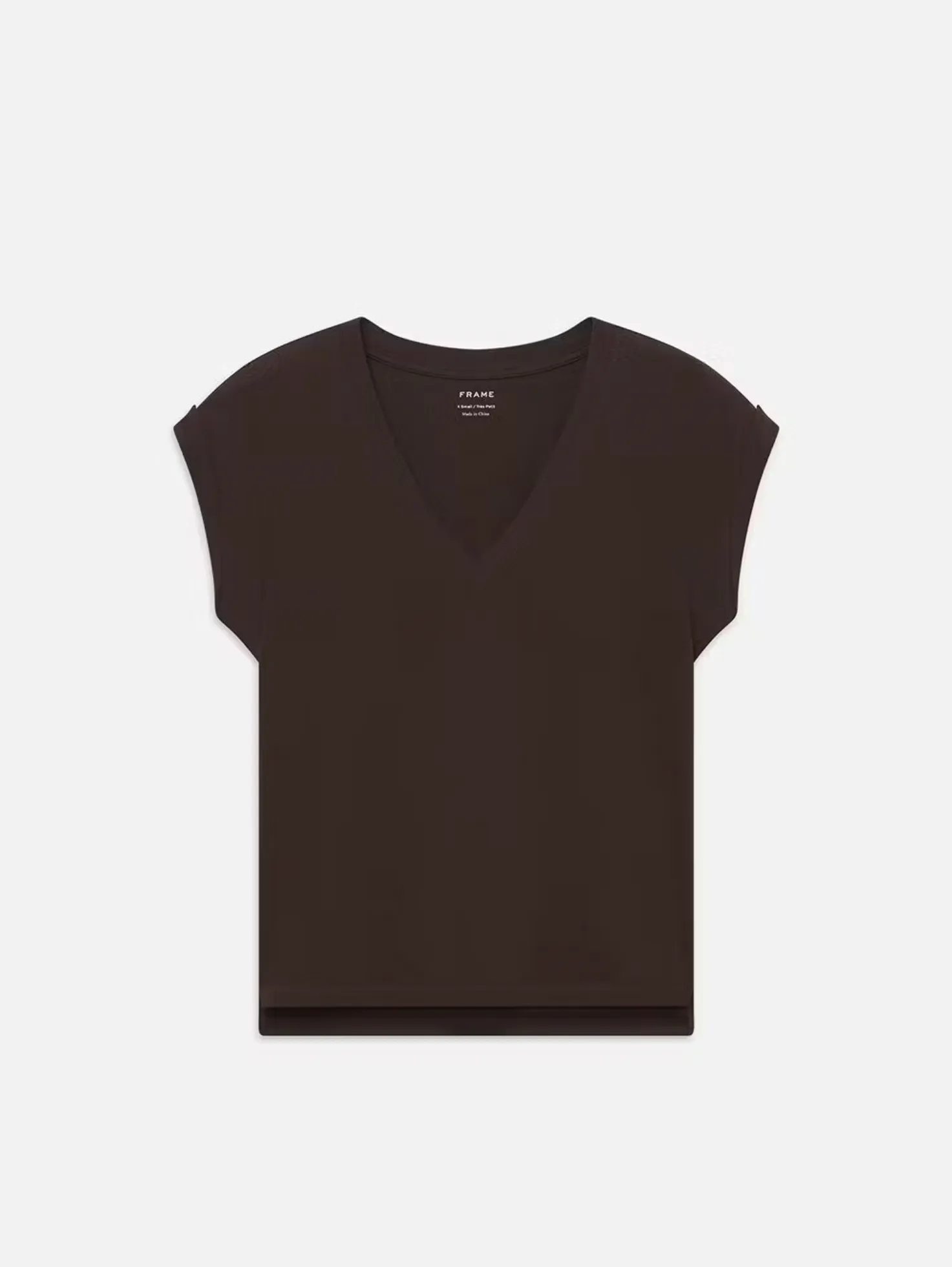 WW23JTE012chbr Frame Easy V-Neck Tee